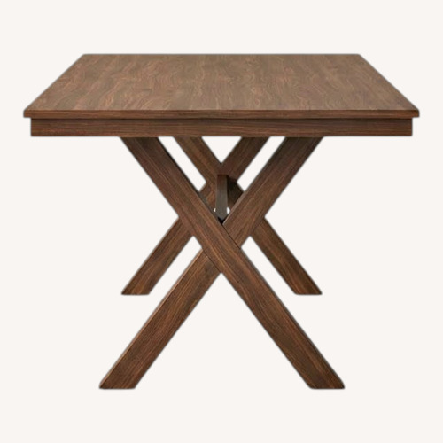 Used Dark Brown Wood Dining Table for sale on AptDeco