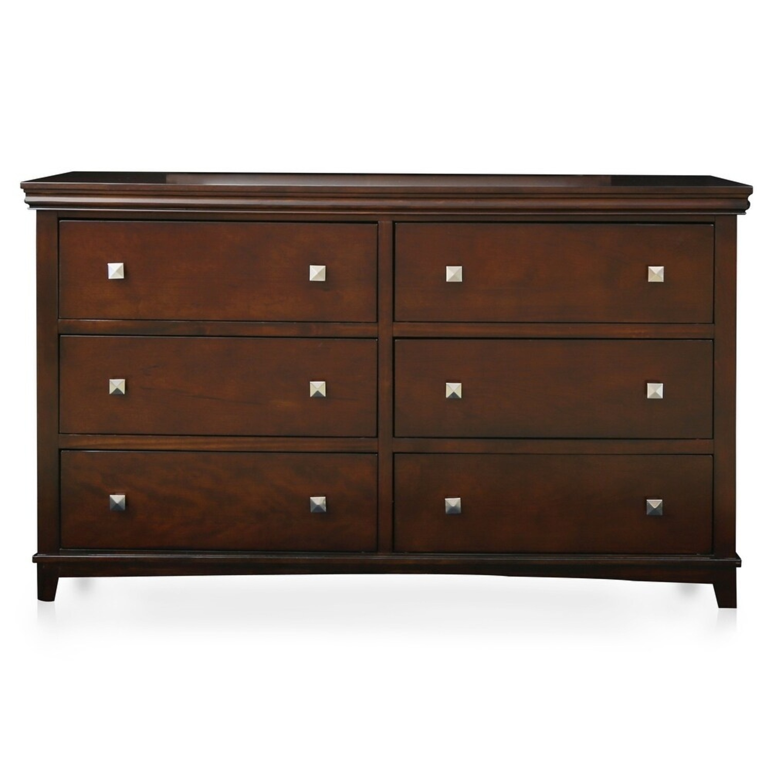 Dark Brown Wood Dresser - image-5