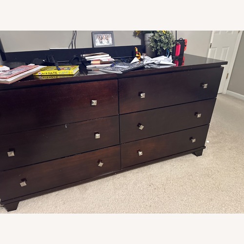 Used Dark Brown Wood Dresser for sale on AptDeco