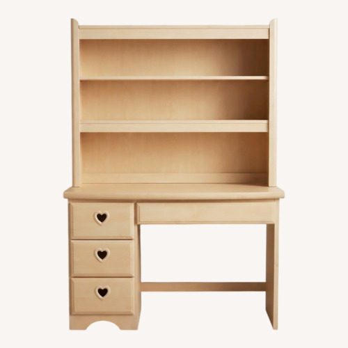 Used White Wood Desk with Chair for sale on AptDeco