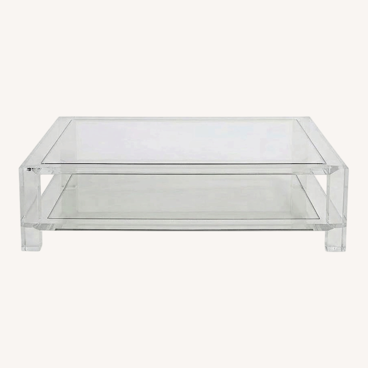 Interlude Home Surrey Acrylic Glass Coffee Table - image-0