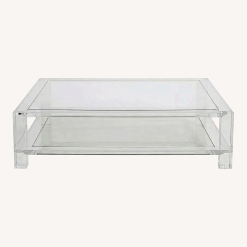 Used Interlude Home Surrey Acrylic Glass Coffee Table for sale on AptDeco