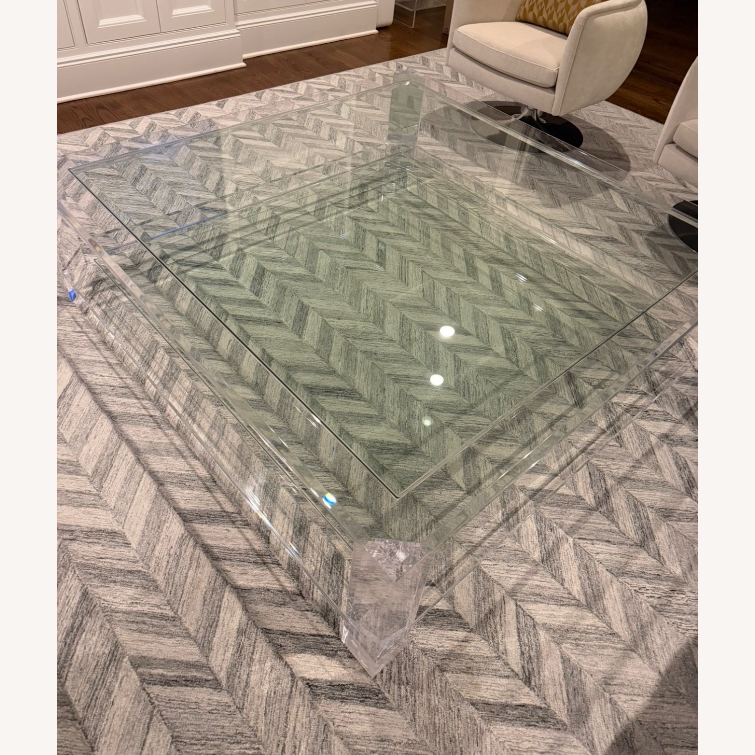 Interlude Home Surrey Acrylic Glass Coffee Table - image-2
