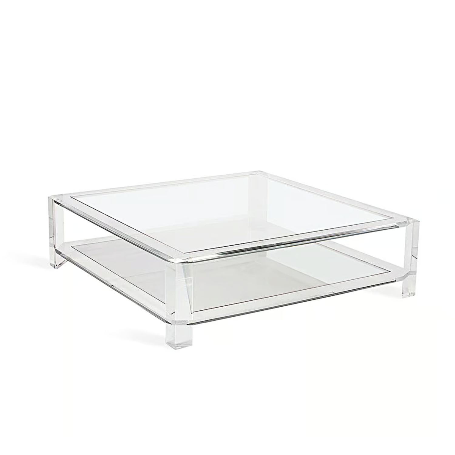 Interlude Home Surrey Acrylic Glass Coffee Table - image-5