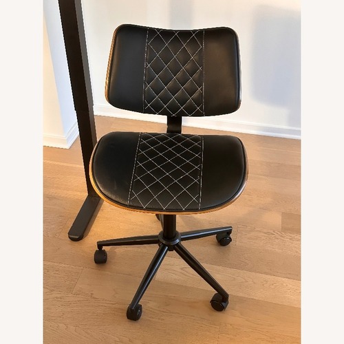 Used Home Office Chair with Wheels Black for sale on AptDeco