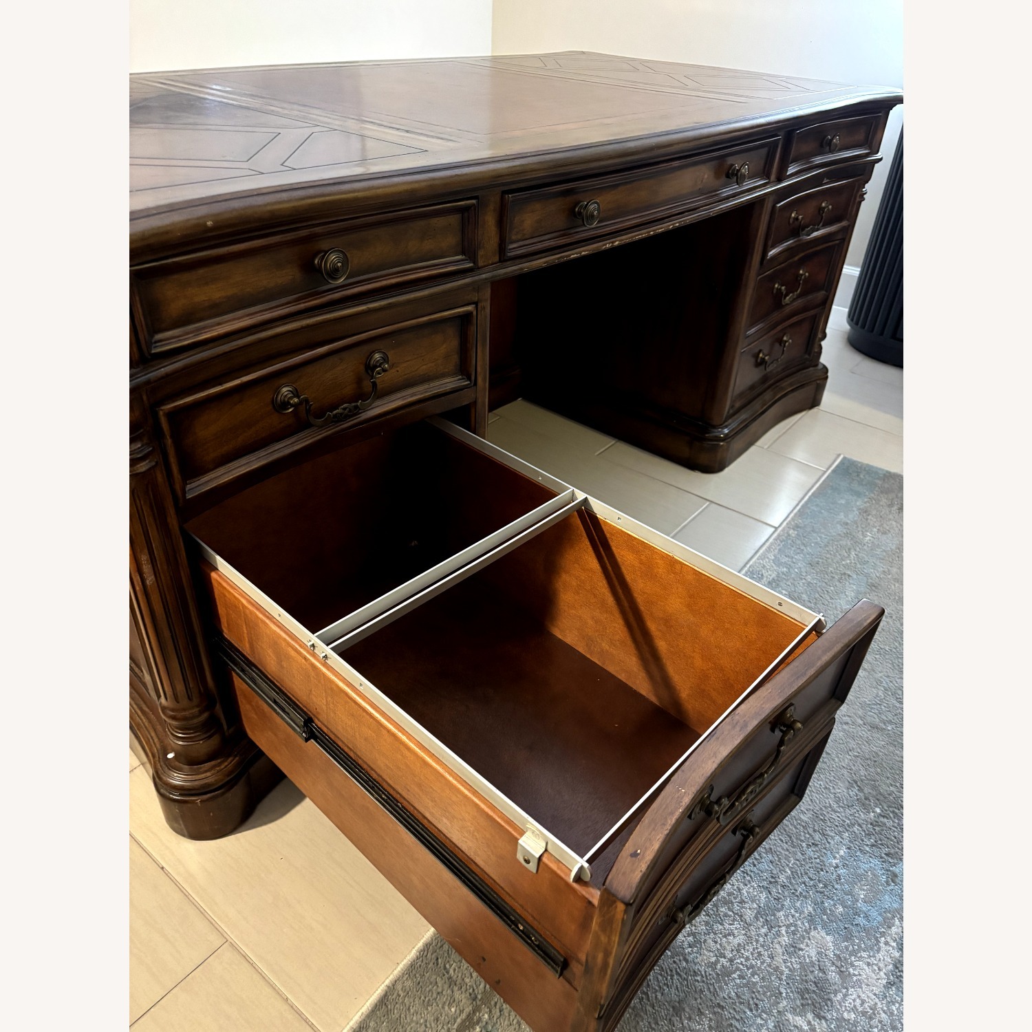  Hooker Furniture Wood Executive Desk - image-3