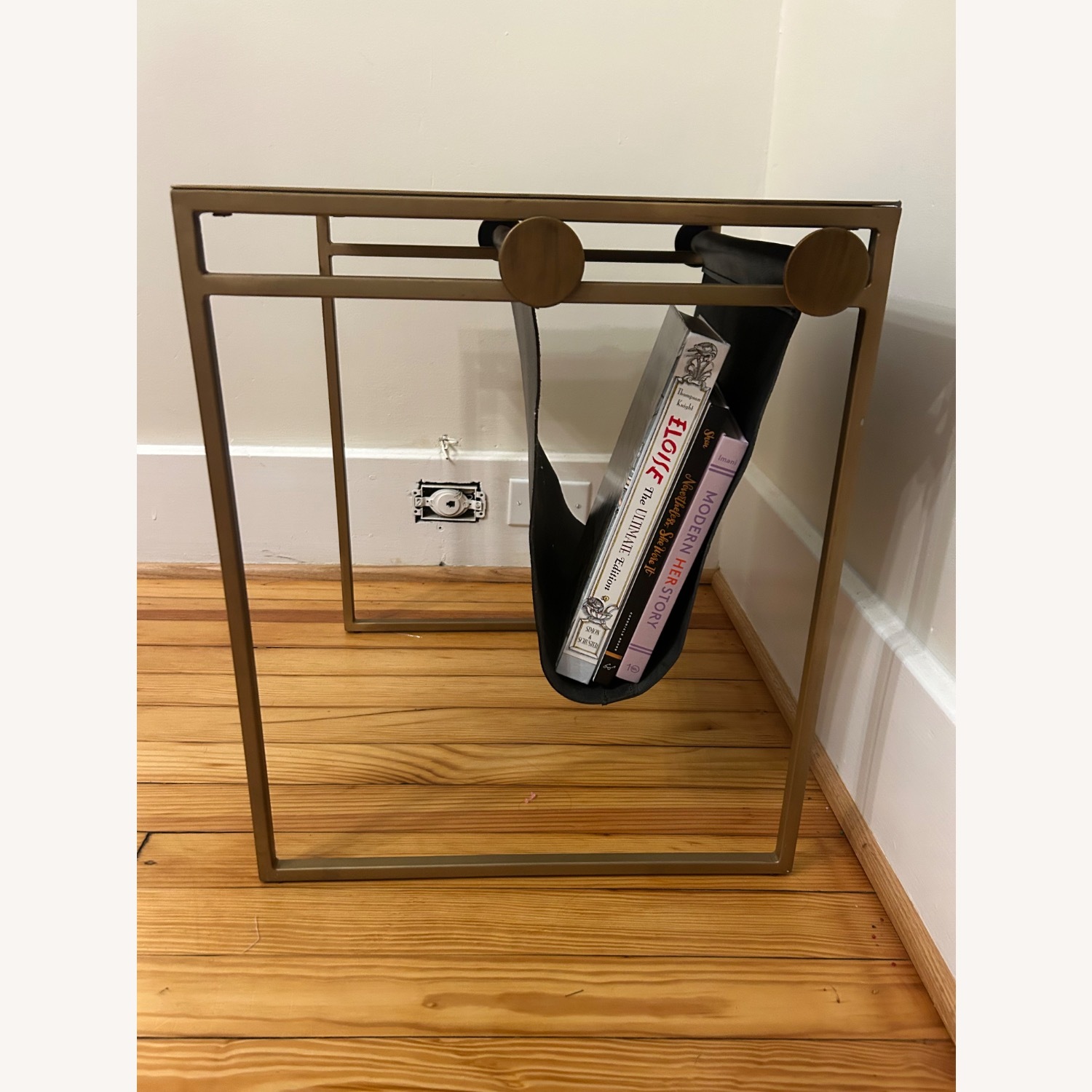 CB2 Saic Gold Side Table - image-2