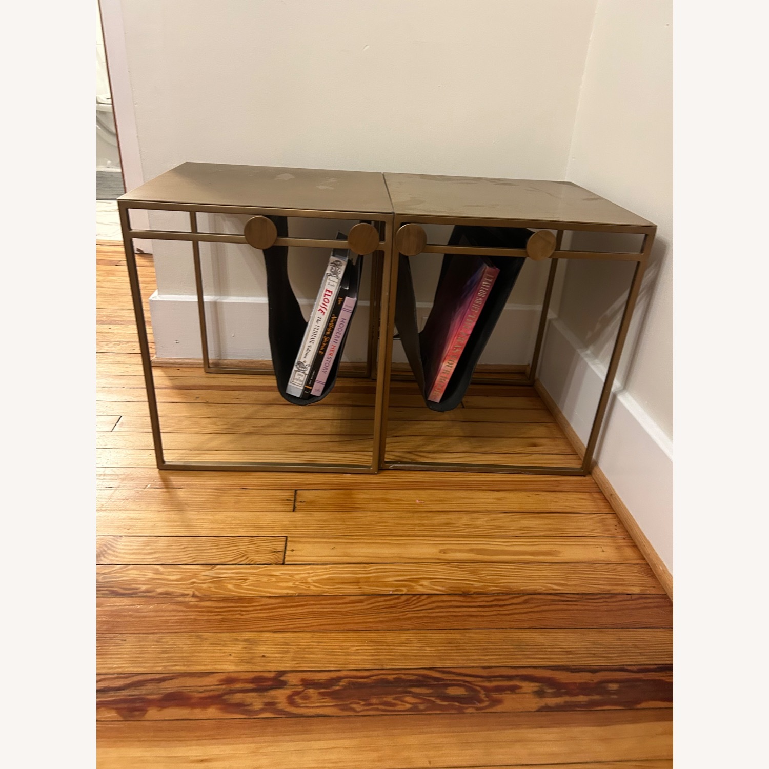 CB2 Saic Gold Side Table - image-1