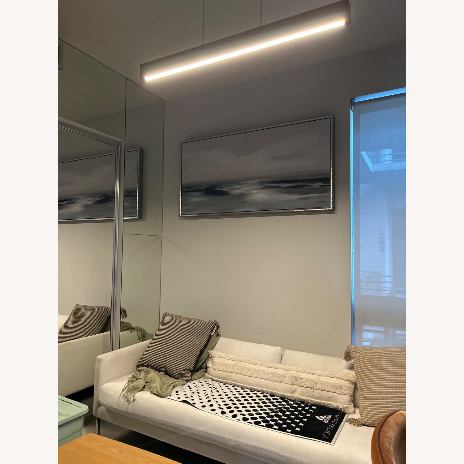 CB2 Midtown White Low Profile Sofa - image-4