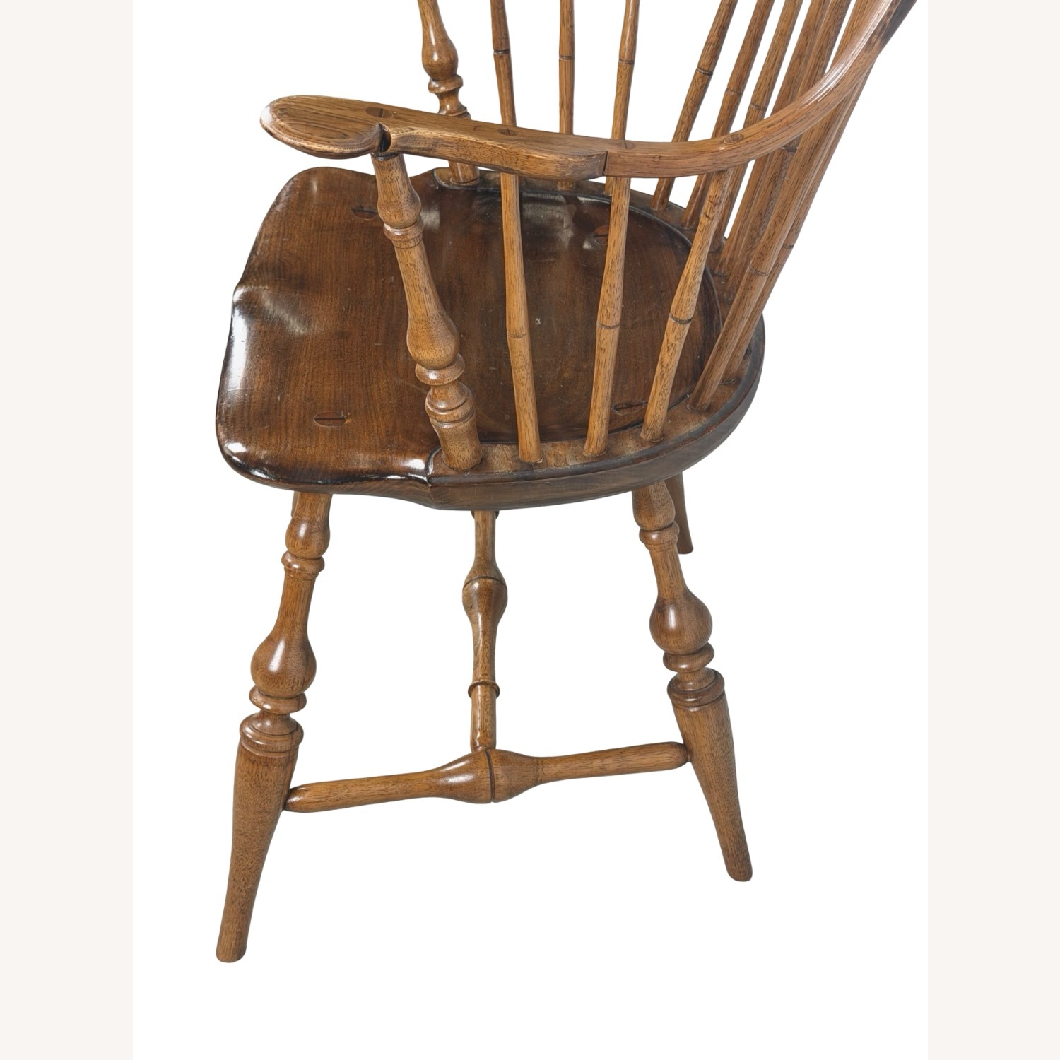  Antique Windsor Chair with Tall Spindle Back - image-21