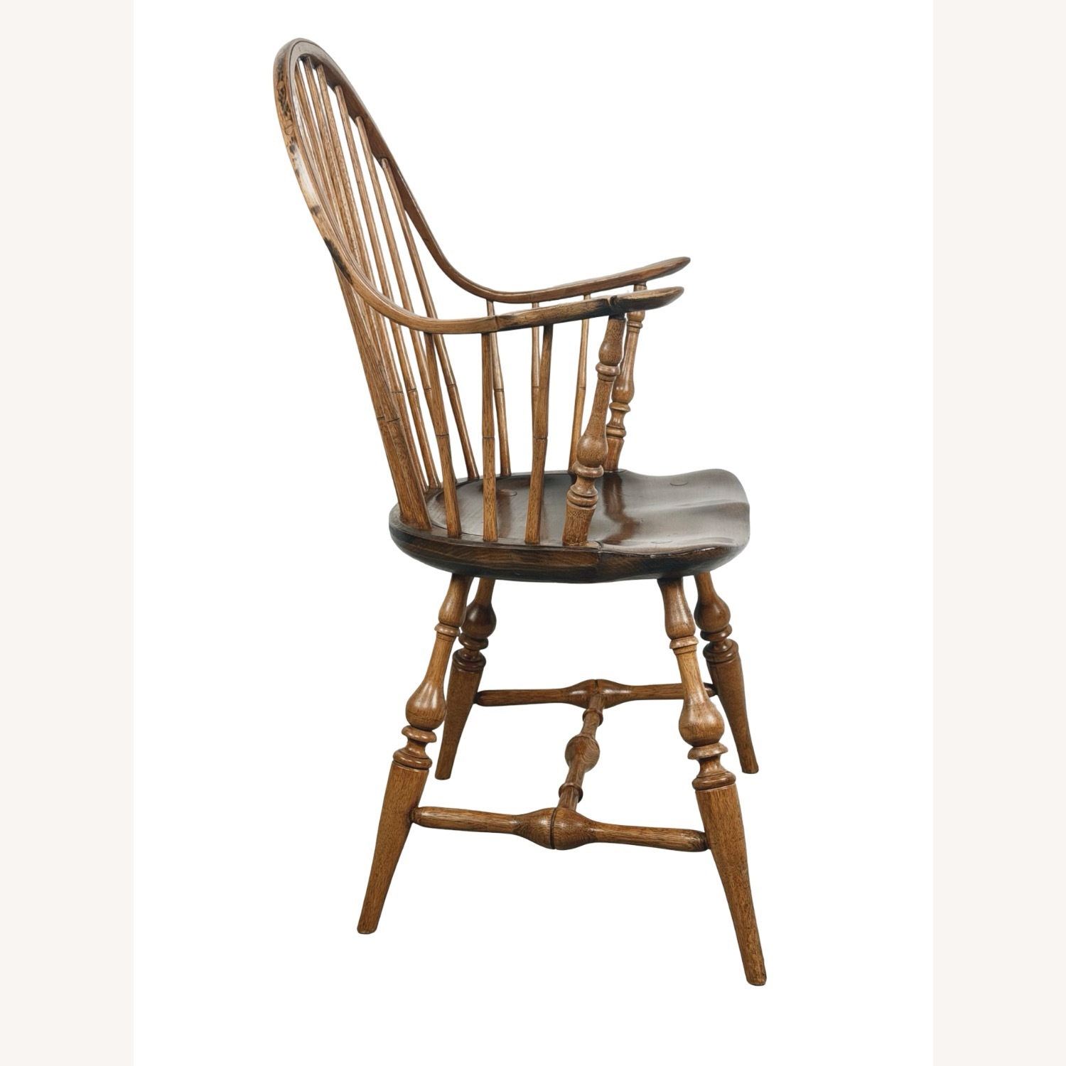  Antique Windsor Chair with Tall Spindle Back - image-16