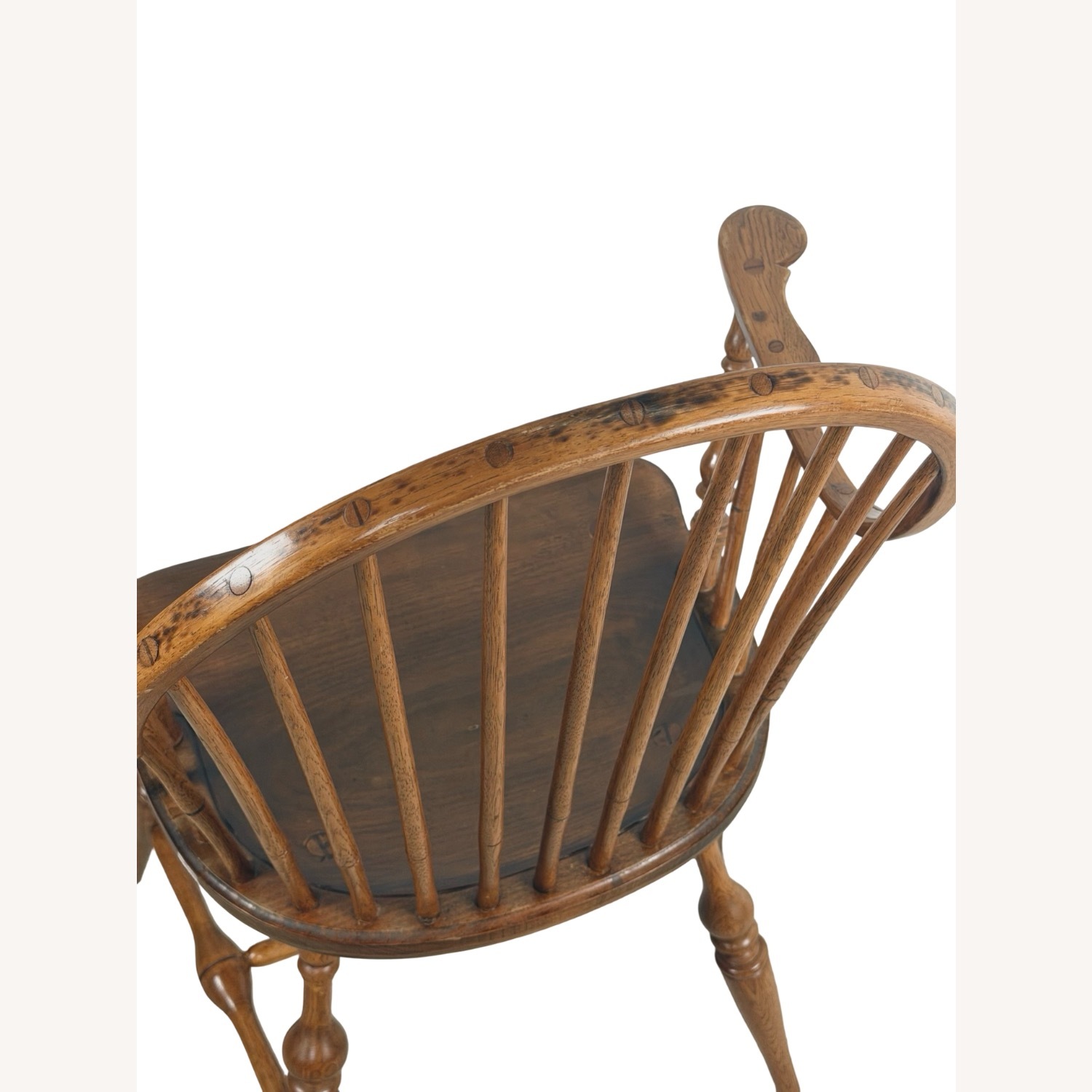  Antique Windsor Chair with Tall Spindle Back - image-14