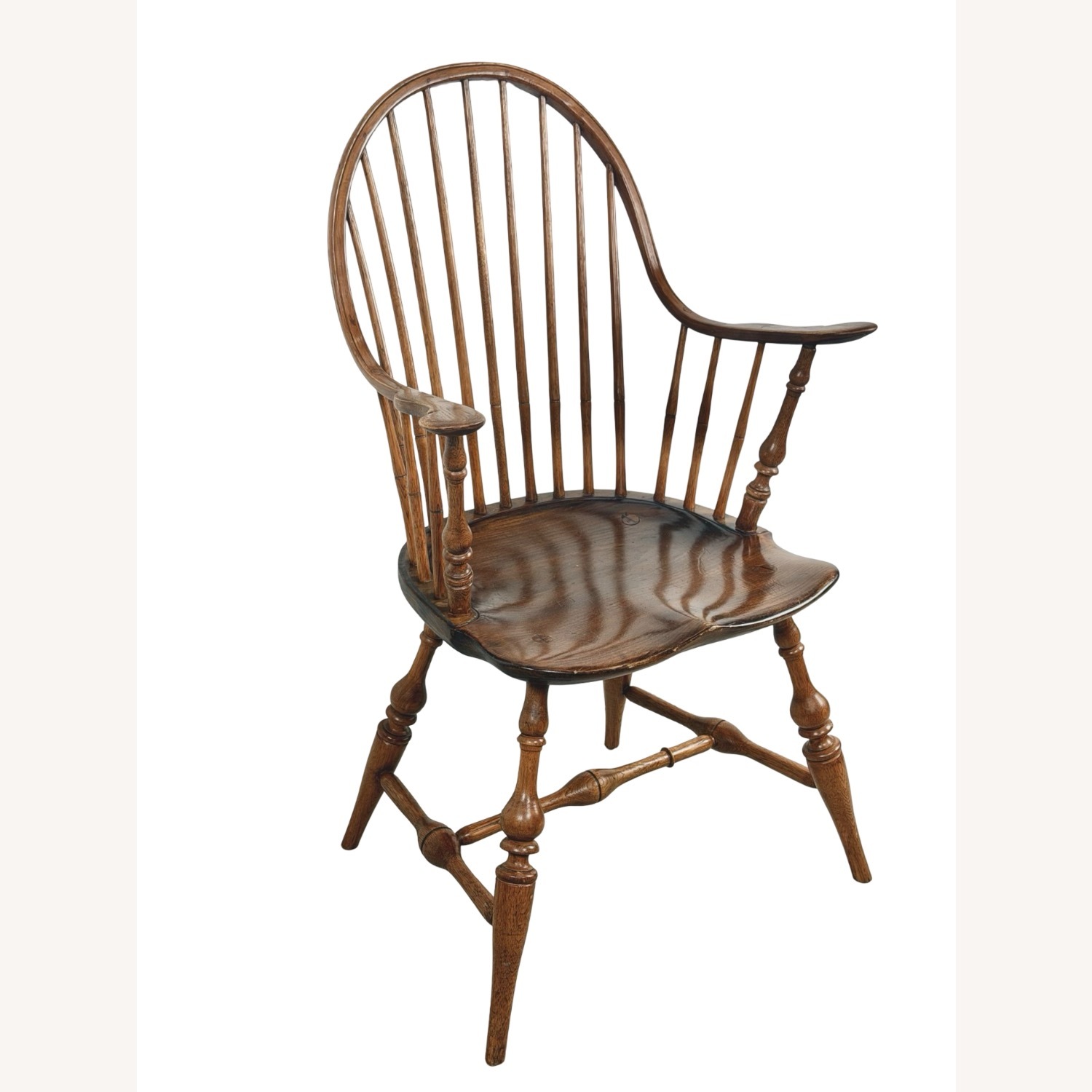  Antique Windsor Chair with Tall Spindle Back - image-2