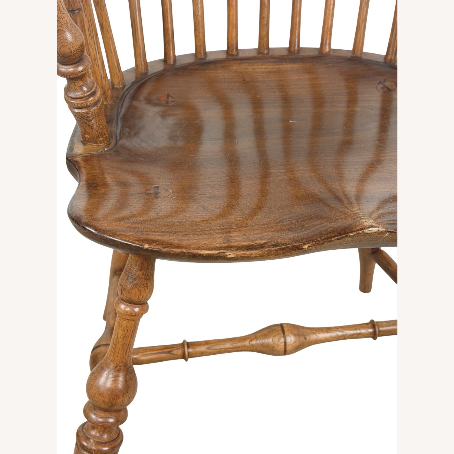  Antique Windsor Chair with Tall Spindle Back - image-20