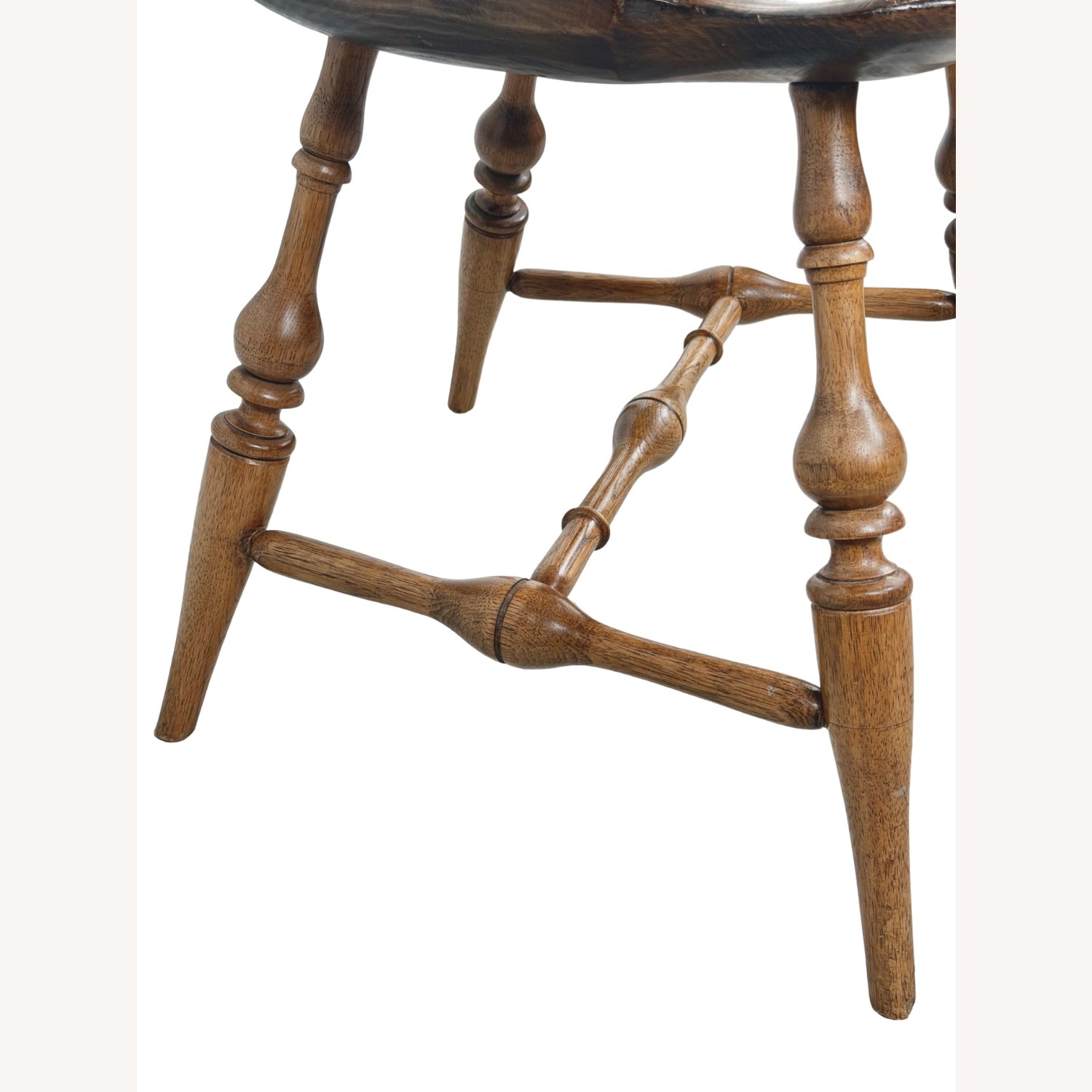  Antique Windsor Chair with Tall Spindle Back - image-8