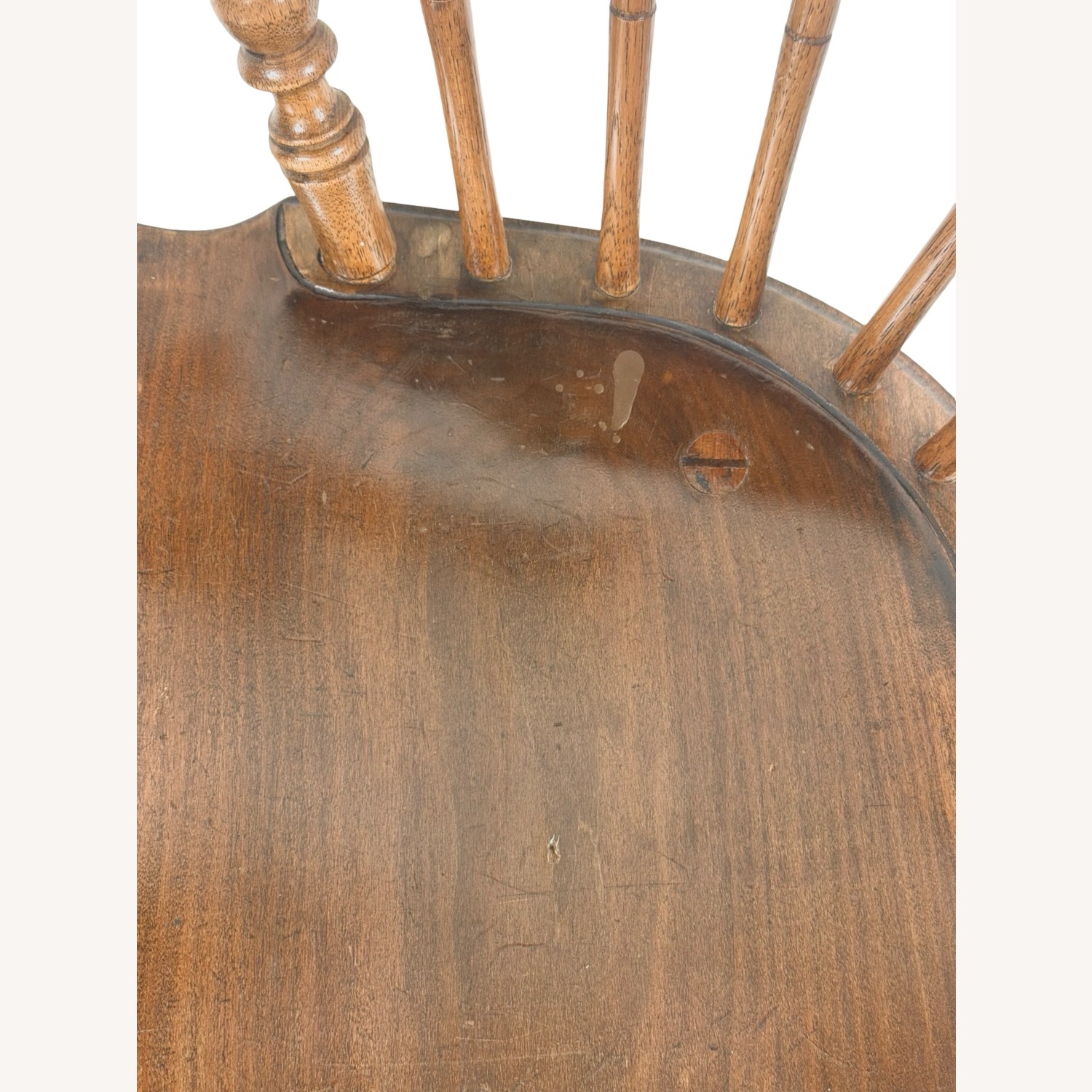  Antique Windsor Chair with Tall Spindle Back - image-10