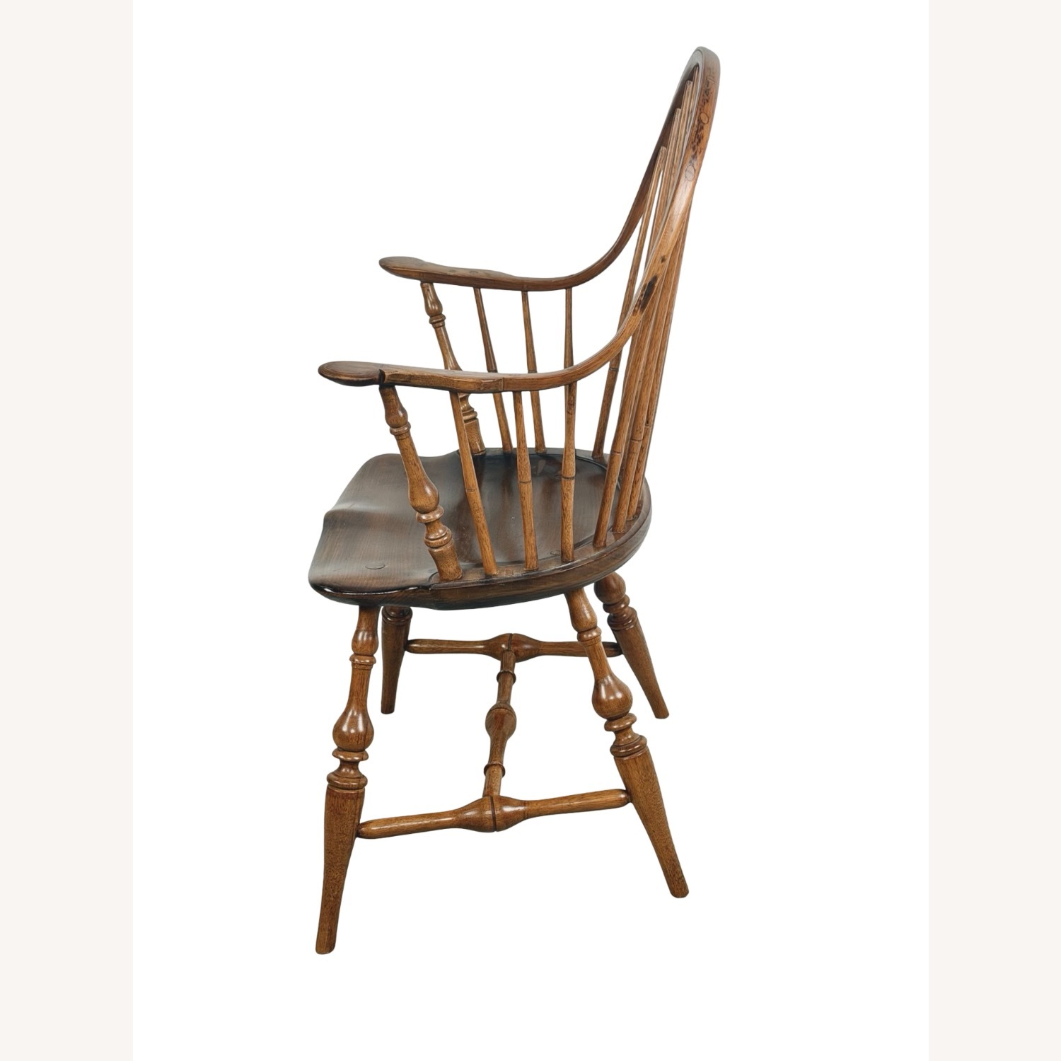  Antique Windsor Chair with Tall Spindle Back - image-13
