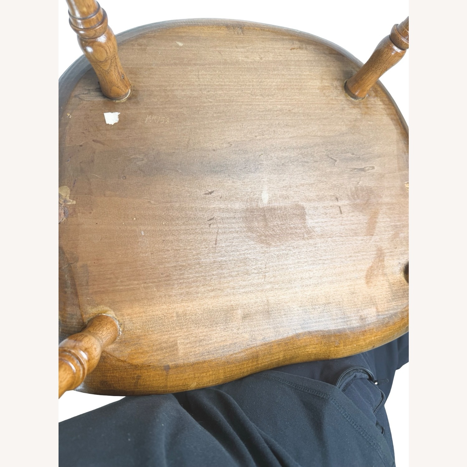  Antique Windsor Chair with Tall Spindle Back - image-22