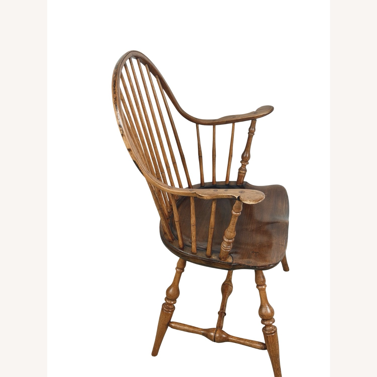  Antique Windsor Chair with Tall Spindle Back - image-15