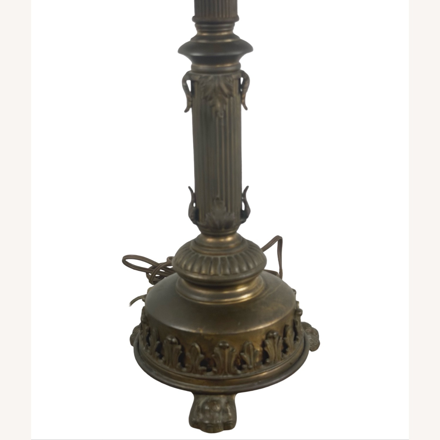 Neoclassical Brass Column Table Lamp - image-13