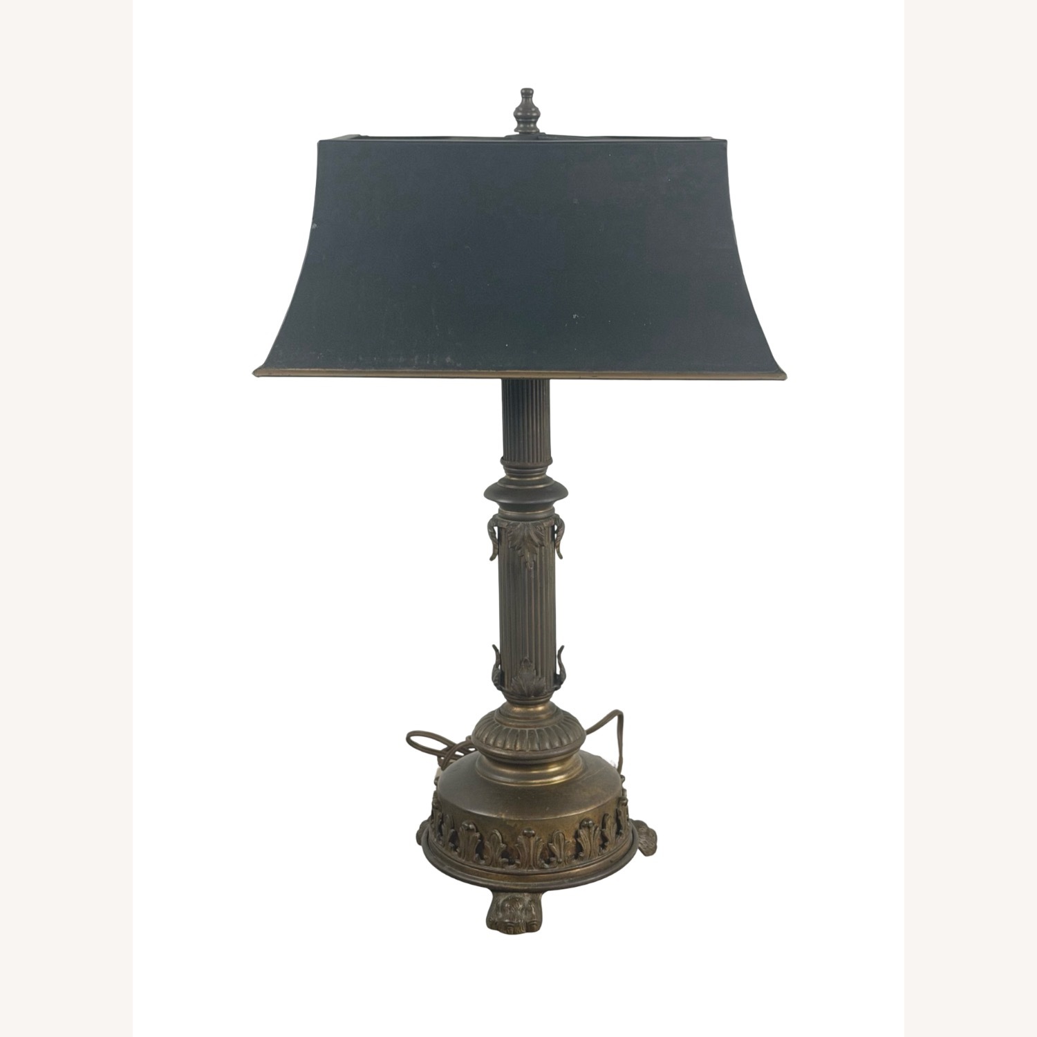 Neoclassical Brass Column Table Lamp - image-14