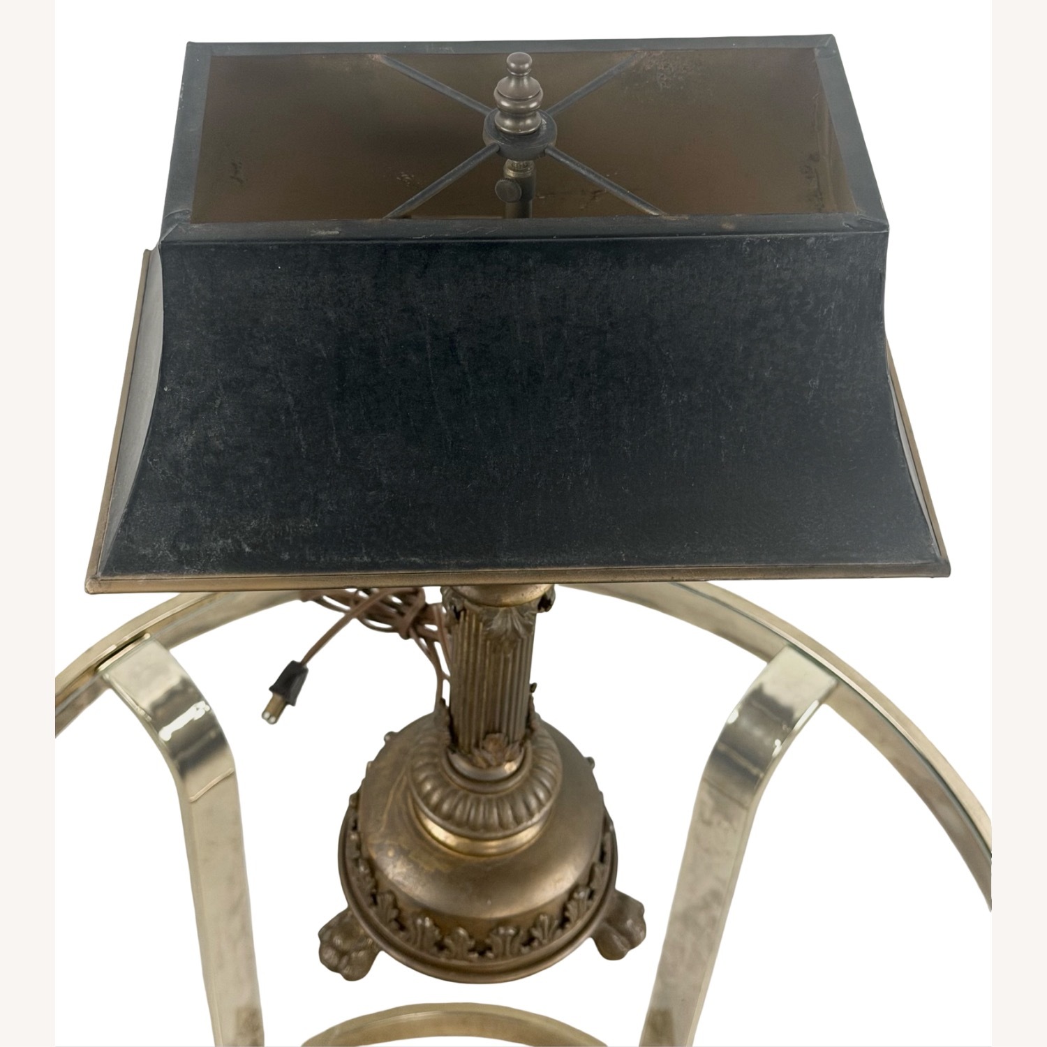 Neoclassical Brass Column Table Lamp - image-15