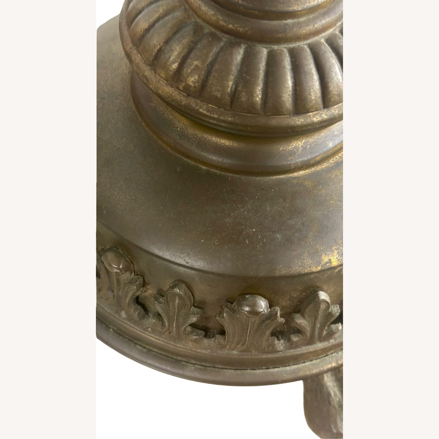 Neoclassical Brass Column Table Lamp - image-6