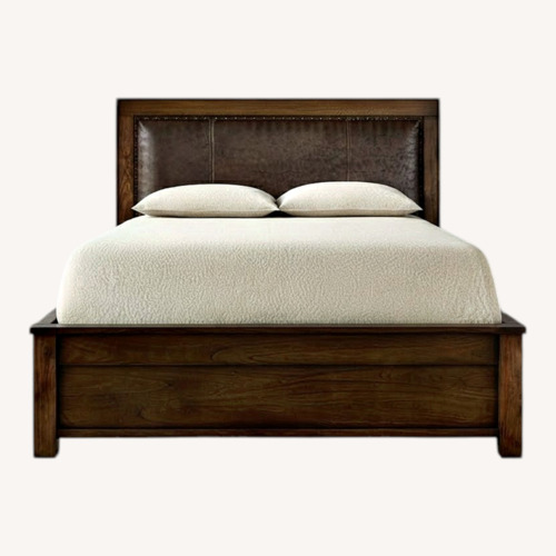 Used Arhaus King Size Bedframe With Under Bed Storage for sale on AptDeco