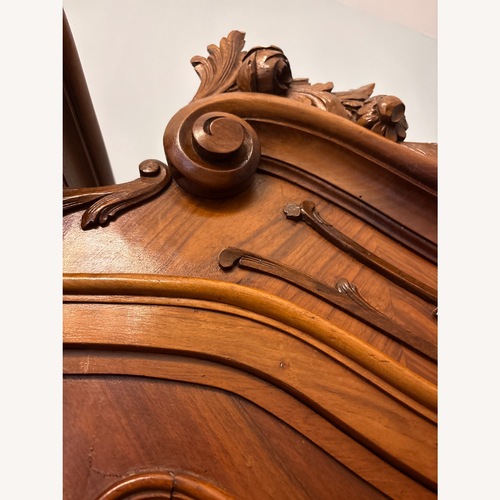 Used Vintage/Antique Dark Brown Wood Armoire for sale on AptDeco