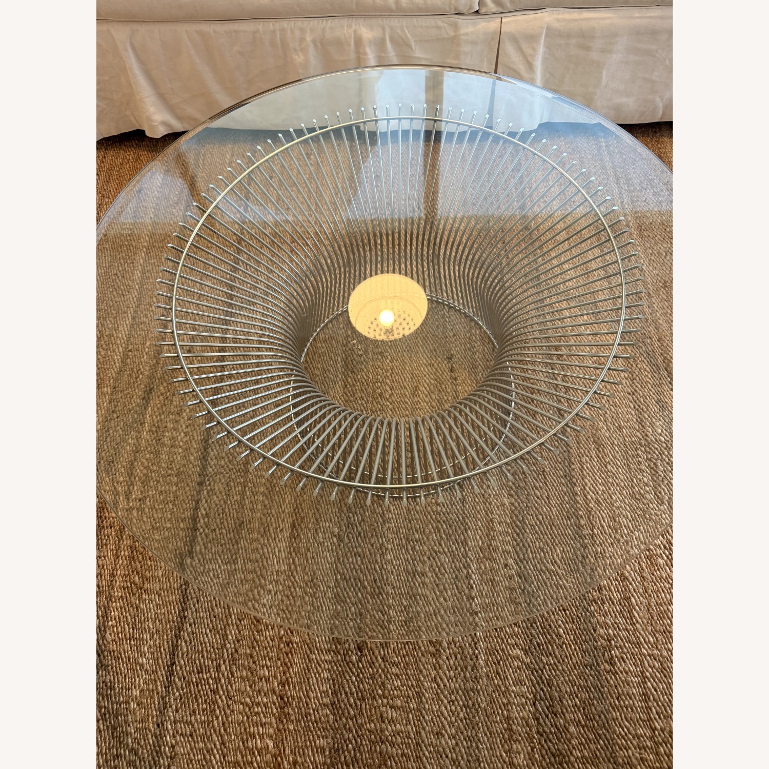 France and Son Platner Chrome Glass Coffee Table - image-3