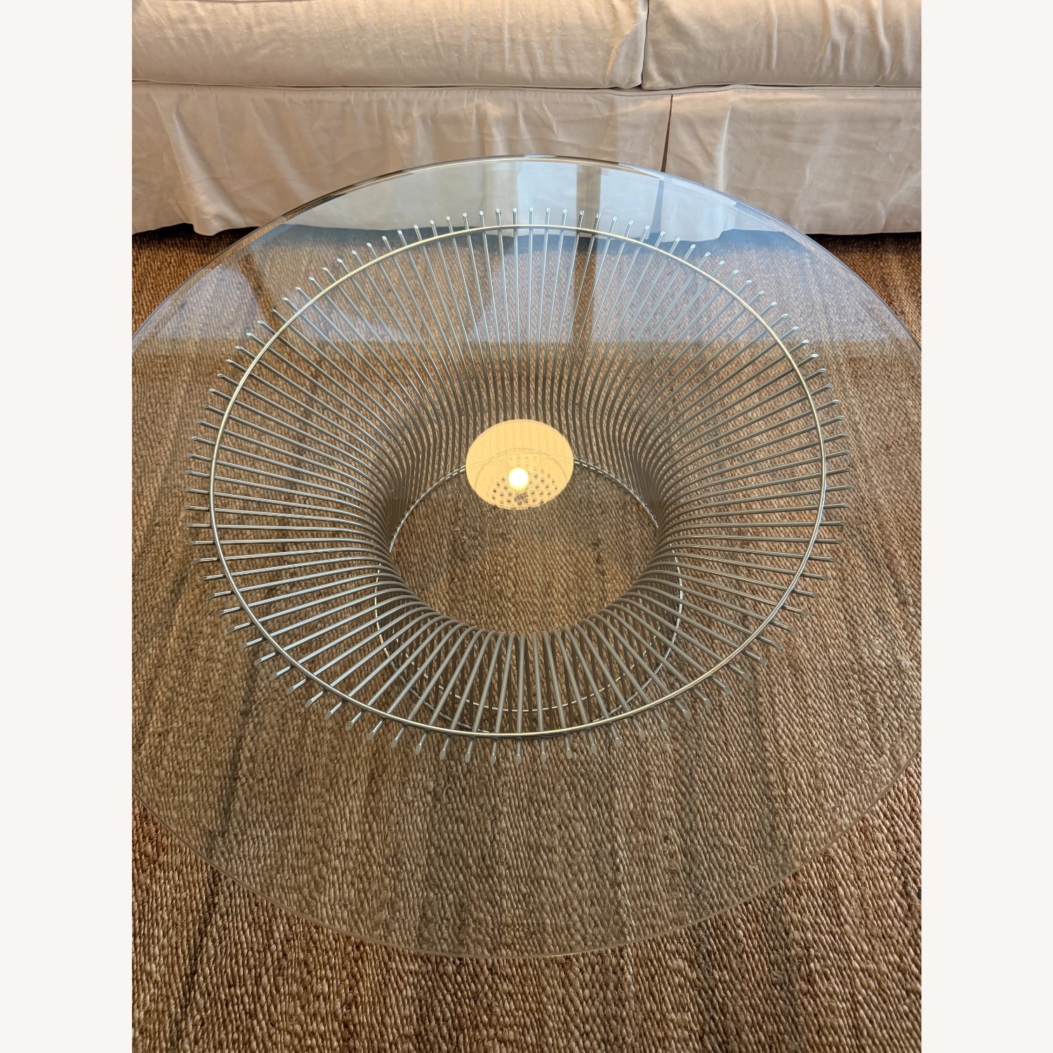 France and Son Platner Chrome Glass Coffee Table - image-2