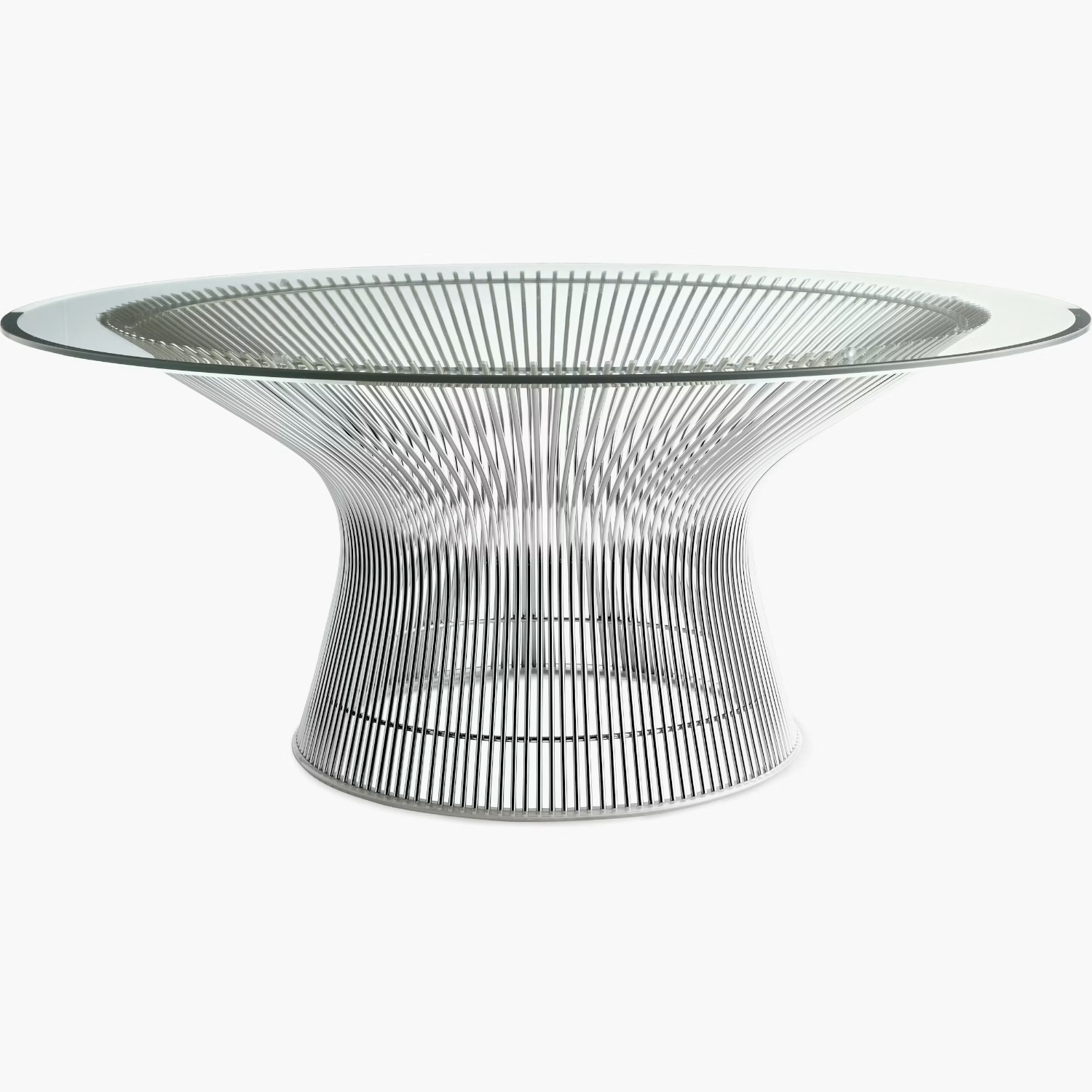 France and Son Platner Chrome Glass Coffee Table - image-6