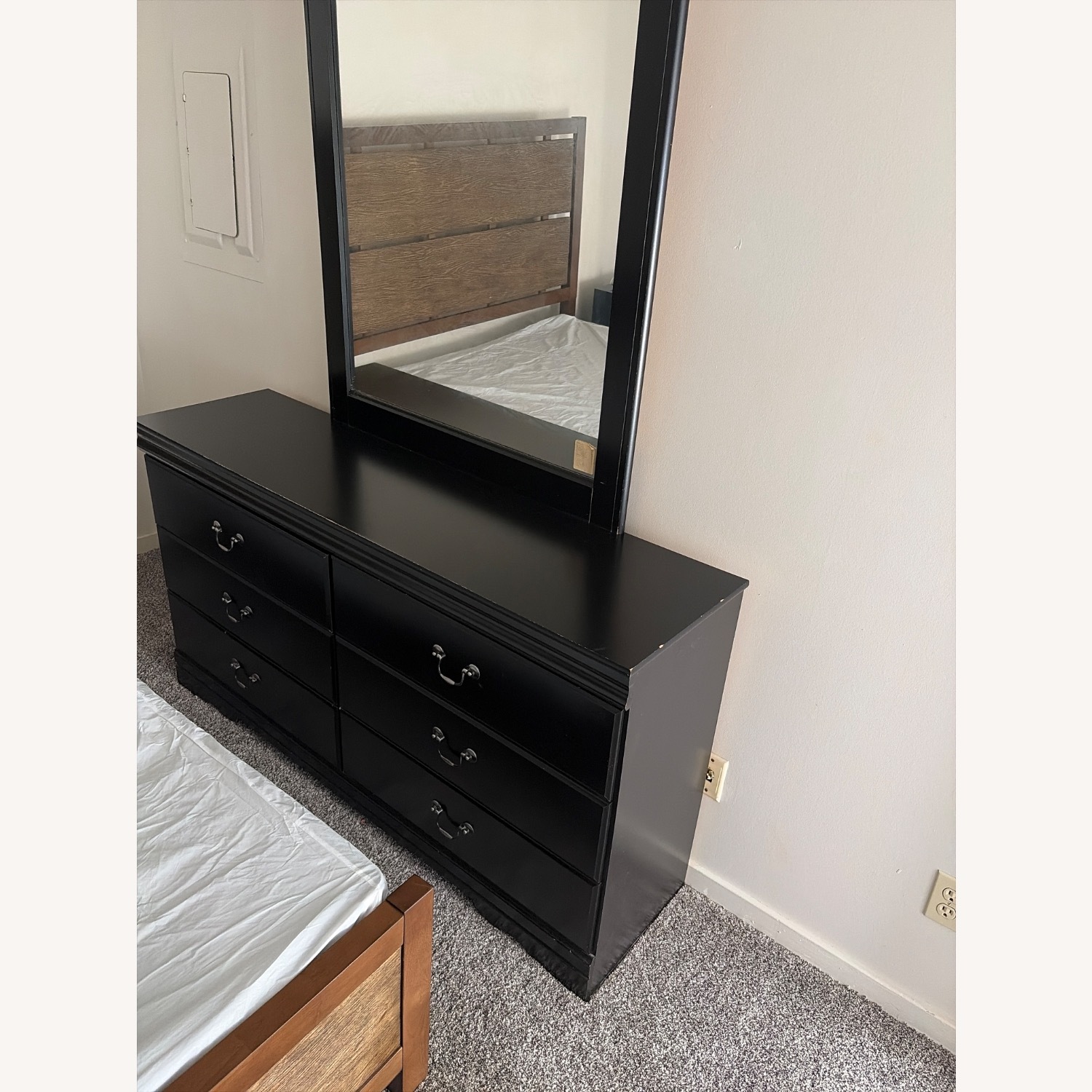 Black Wood Dresser - image-3