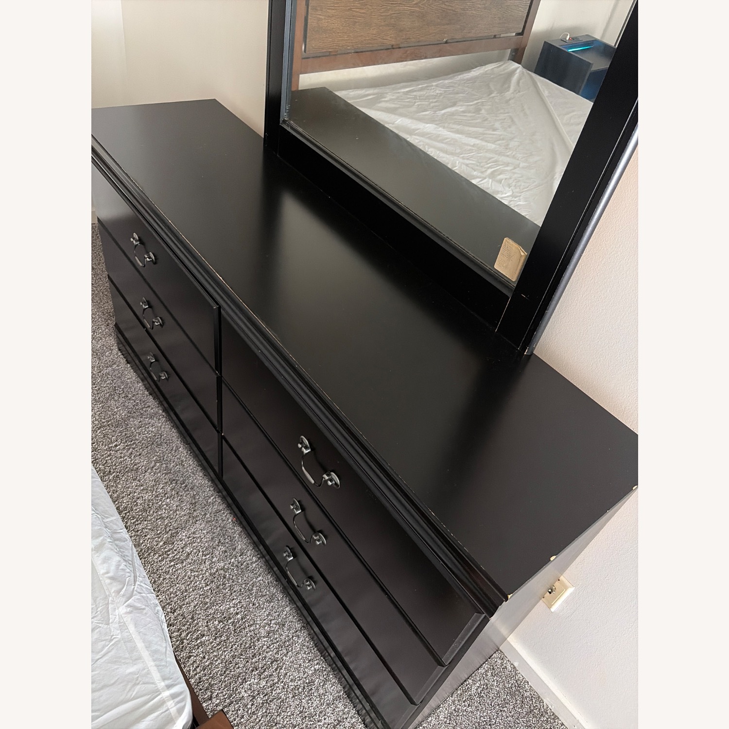 Black Wood Dresser - image-4