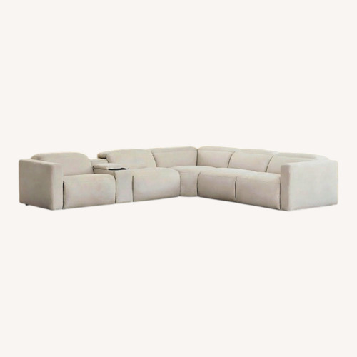Used Power Reclining Sectional with 2 Consoles for sale on AptDeco