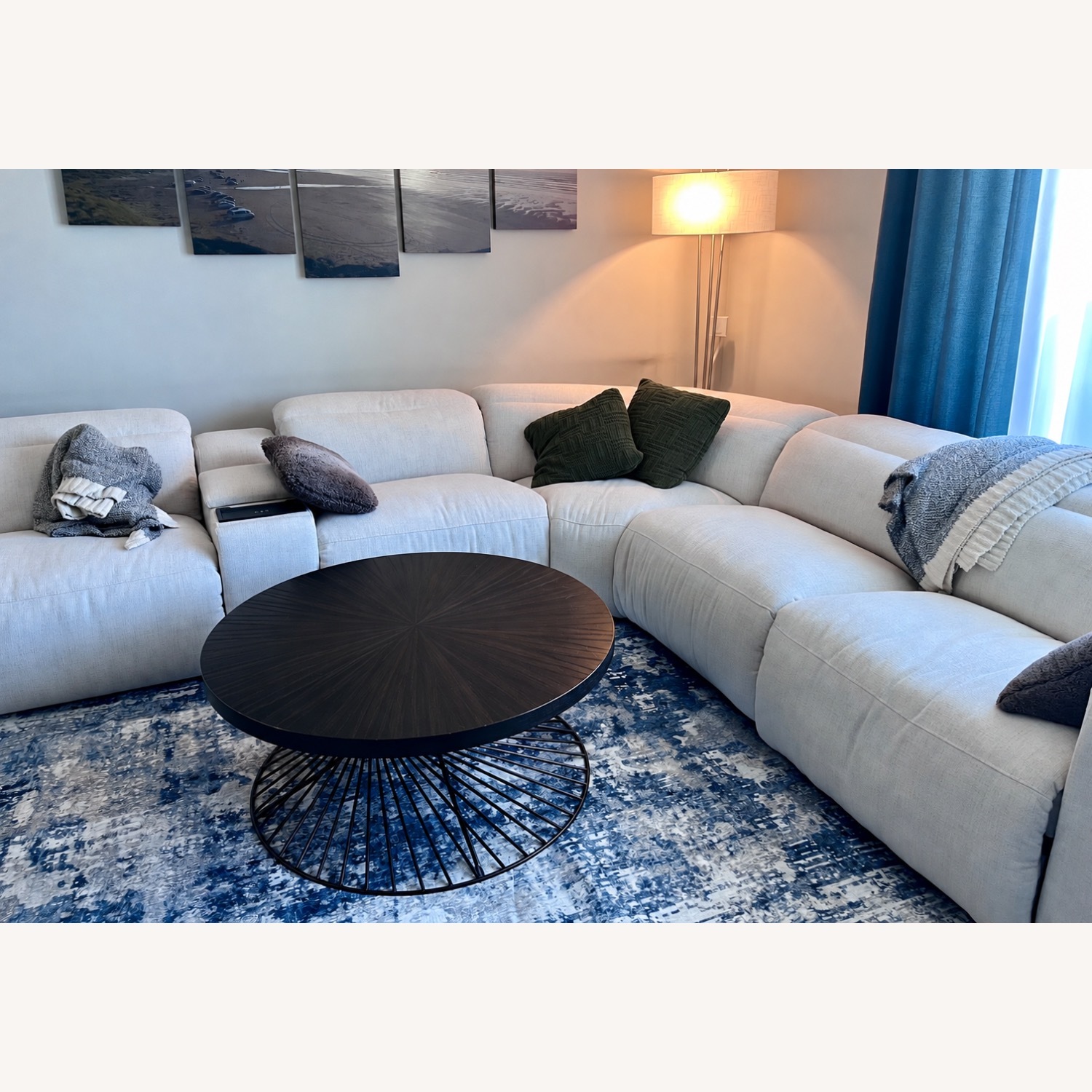 Power Reclining Sectional with 2 Consoles - image-1