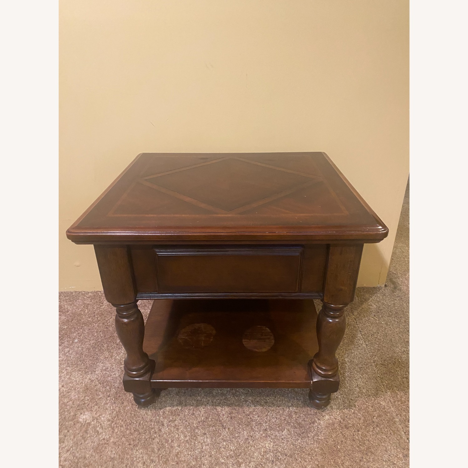 Ashley Furniture Farrell Dark Brown Wood Side Table - image-2