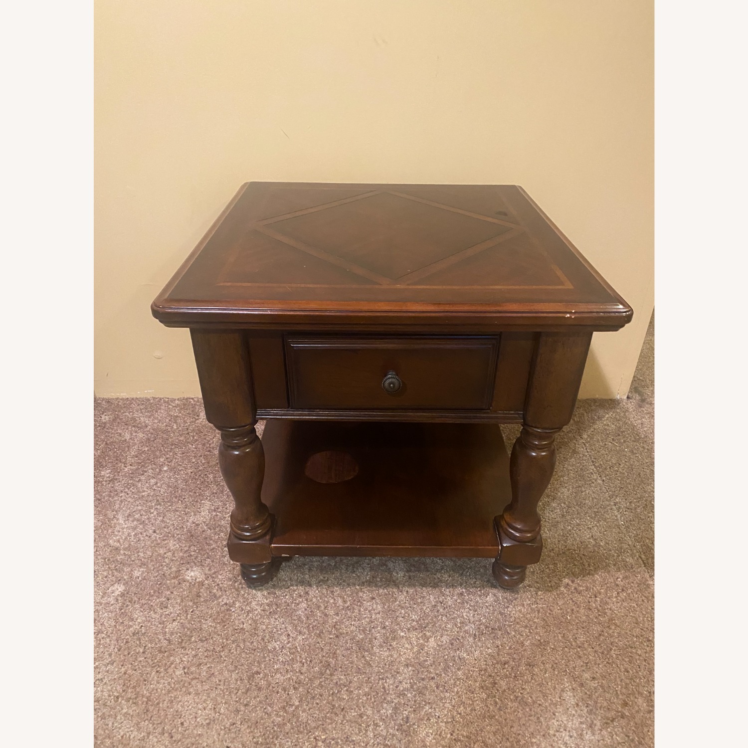 Ashley Furniture Farrell Dark Brown Wood Side Table - image-4