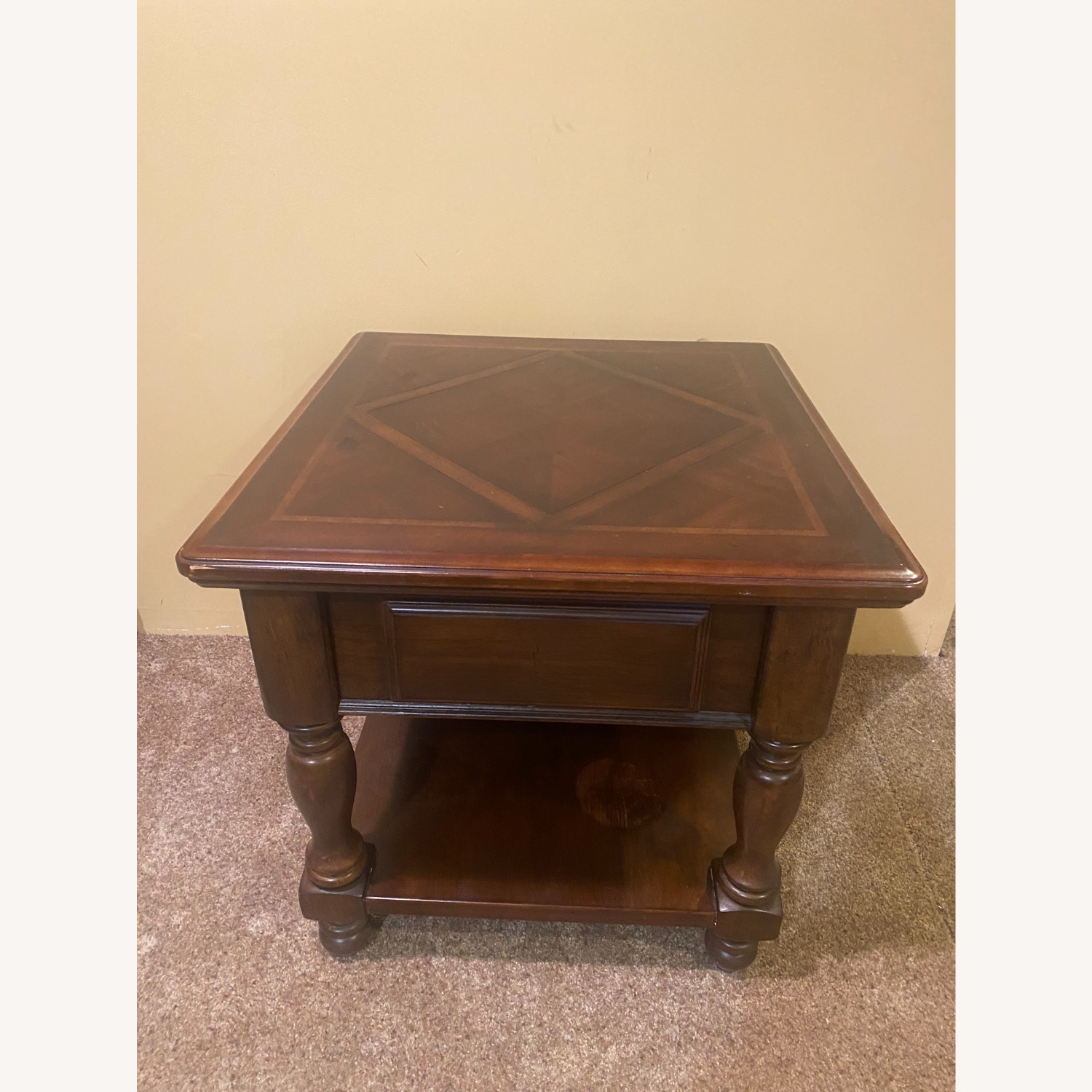 Ashley Furniture Farrell Dark Brown Wood Side Table - image-3
