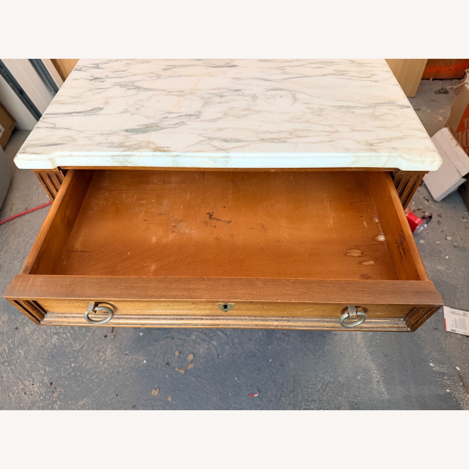 Dixon-Powdermaker Wood and Marble Nightstand - image-4