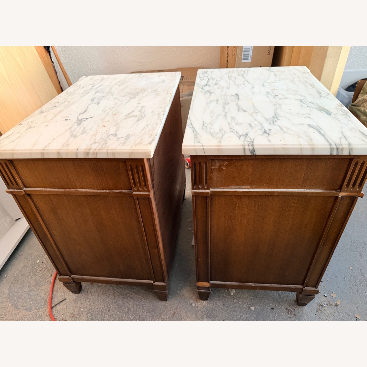 Dixon-Powdermaker Wood and Marble Nightstand - image-3