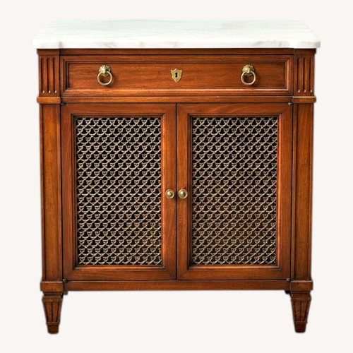 Used Dixon-Powdermaker Wood and Marble Nightstand for sale on AptDeco