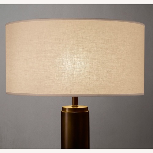 Used Restoration Hardware French Drum Linen Lamp Shade for sale on AptDeco
