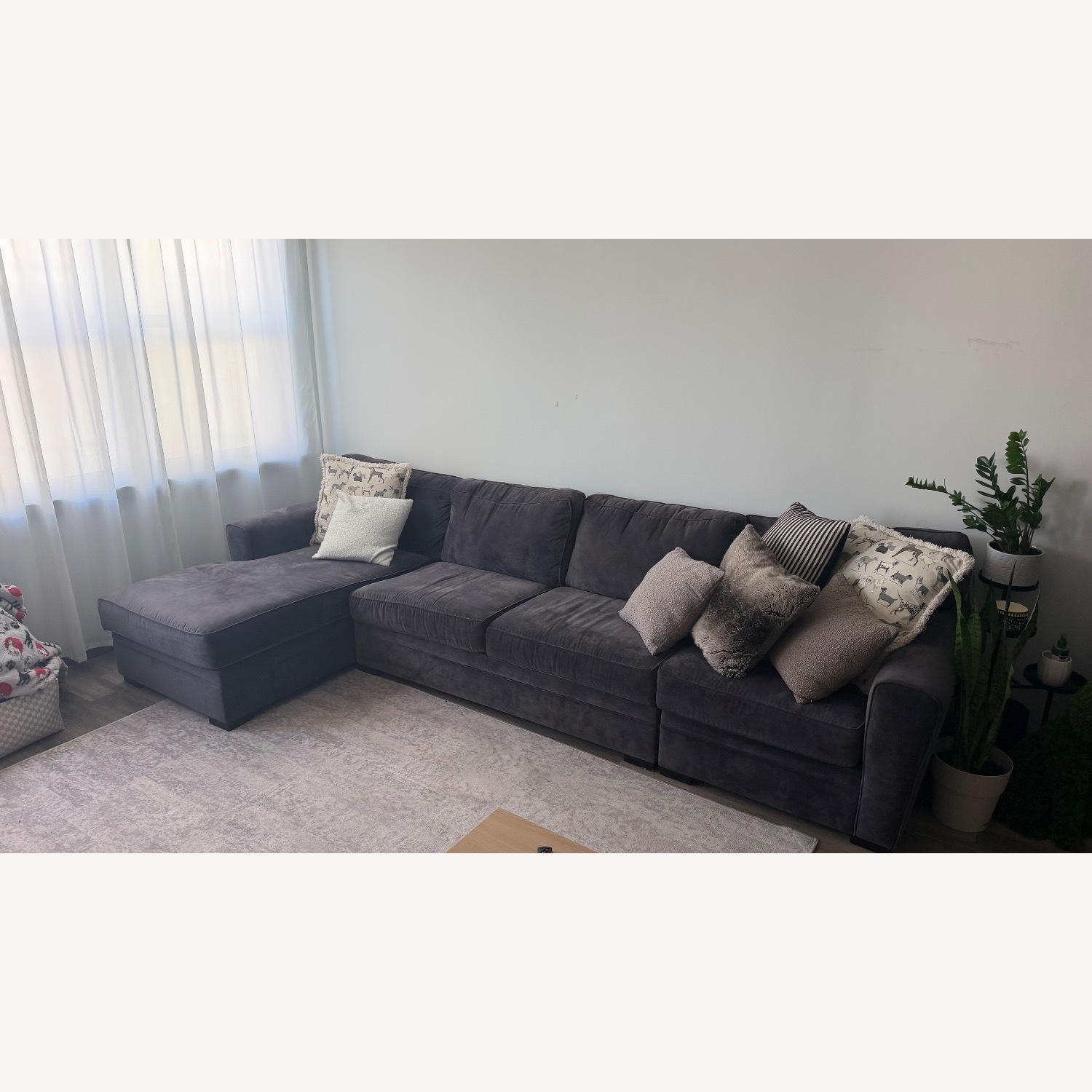 Pull Out Sleeper L Shape Couch - image-3