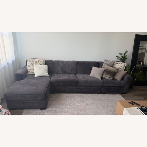 Used Pull Out Sleeper L Shape Couch for sale on AptDeco