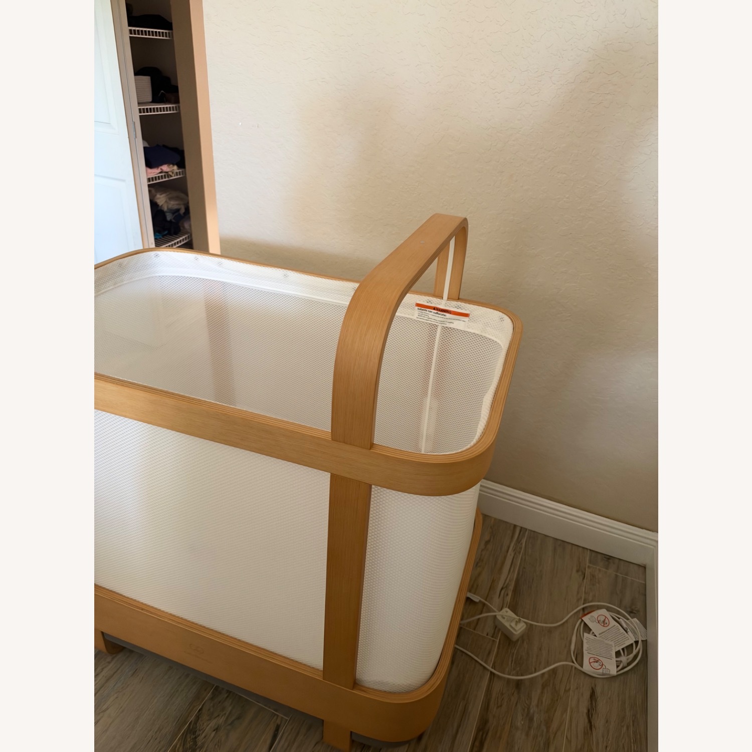 Natural Wood Crib - image-1