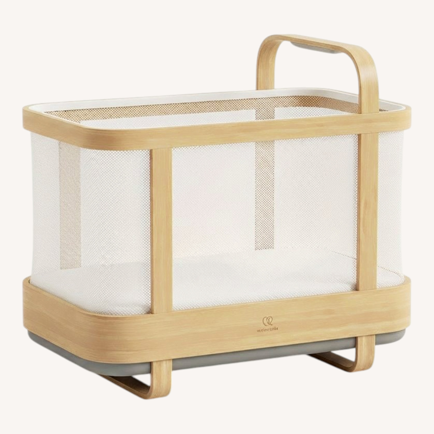 Natural Wood Crib - image-0