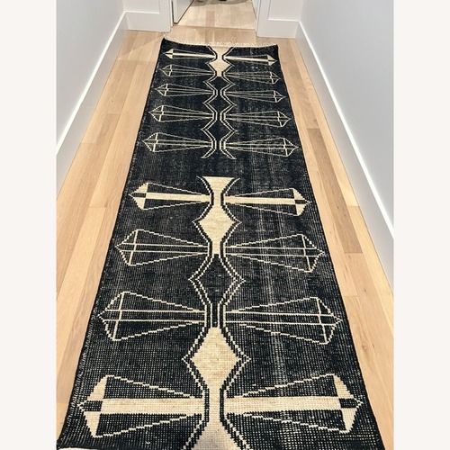 Used Hand Knotted 3 x 9 Wool Runner for sale on AptDeco
