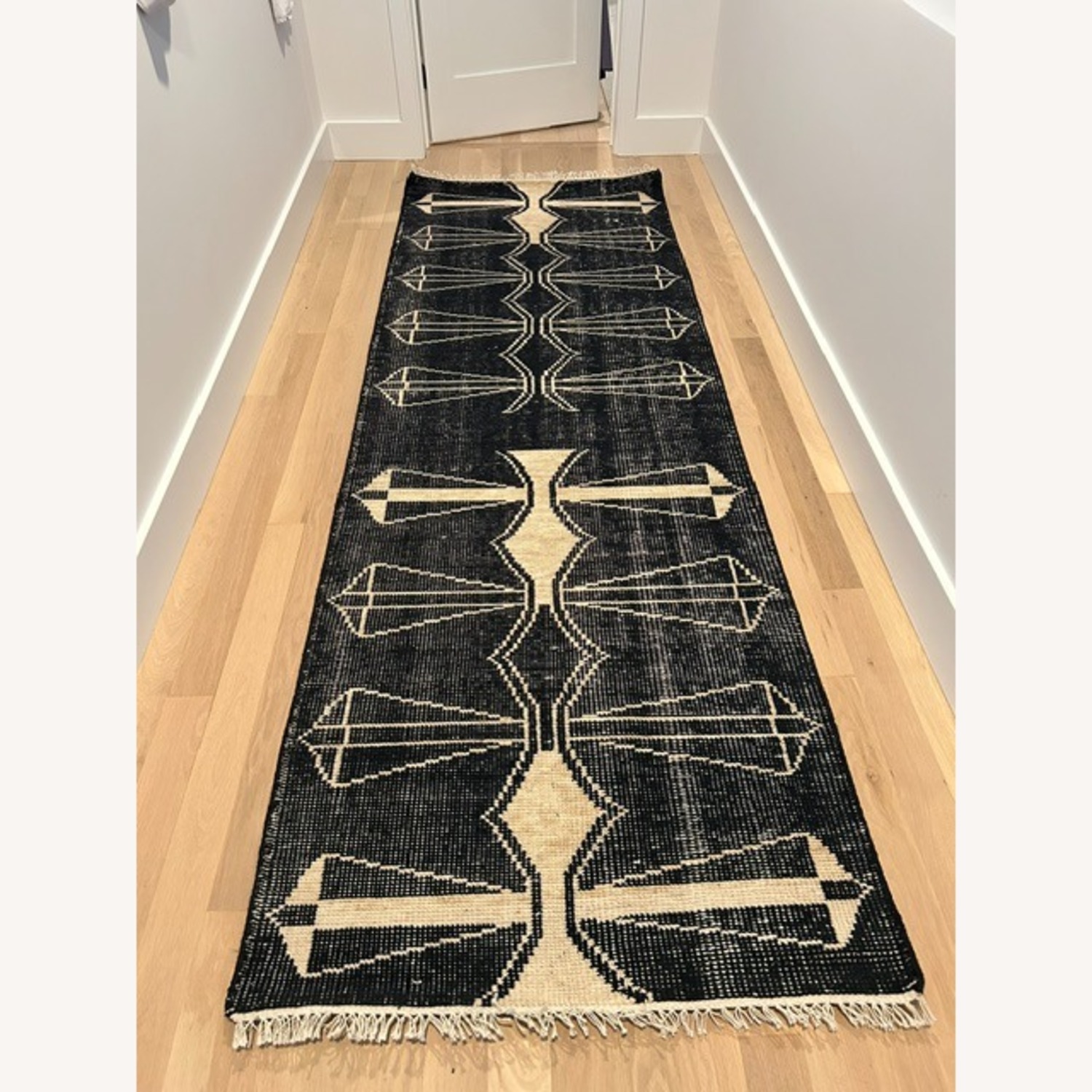 Hand Knotted 3 x 9 Wool Runner - image-2