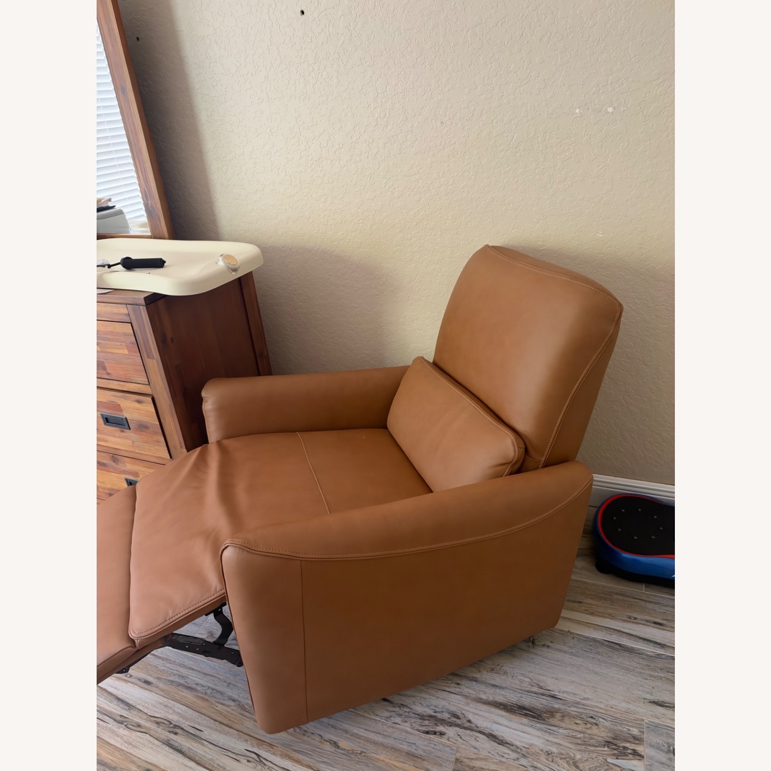 Light Brown Leather Recliner - image-2